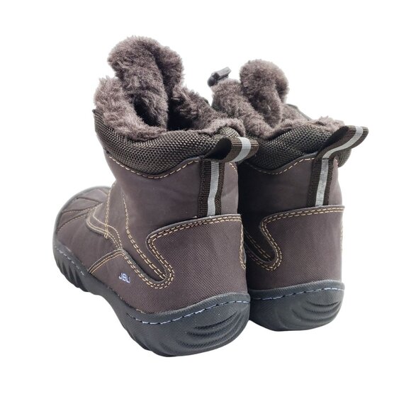 JBU Women's Size 7 Pullman Winter Ankle Boots Brown Vegan - Picture 5 of 9